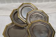 5 Vintage octagonal coasters