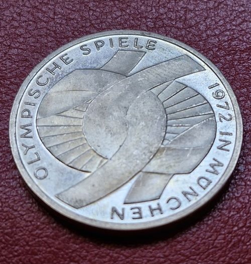 1972 F Silver Germany 10 Deutsche Mark Olympic Games in Munich