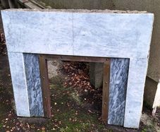Marble fireplace inset