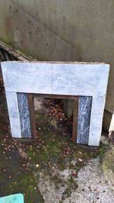 Marble fireplace inset