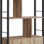 Bookcase with 4 Open Shelves, Spacious Living Room Cabinet, Kitchen, Office, Sturdy Steel Frame, Industrial Design, Vintage Brown/Black Image 6