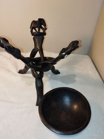 Vintage African carved wood