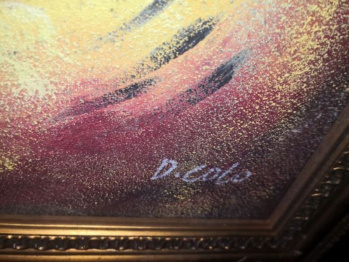 Large oil painting on canvas