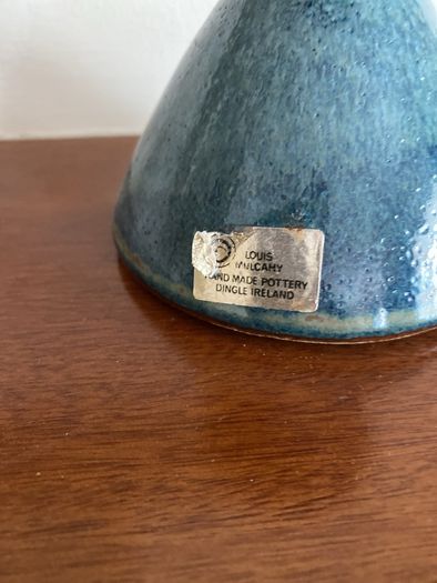 LOUIS MULCAHY pottery oil lamp