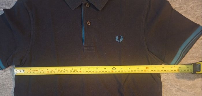 Fred Perry Men's S Twin Tipped Polo Navy Teal Blue
