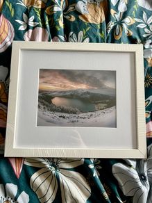 Snowy Lough Tay 10x8" framed photo print