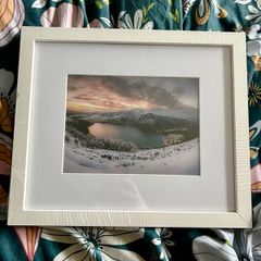 Snowy Lough Tay 10x8" framed photo print