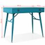 Writing Desk with Drawer 90x50x76.5 cm Antique Green Image 9