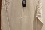 Cream Jumper lace insert BNWT