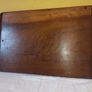 Antique \ Vintage Serving Dark Hardwood Tray Image 7