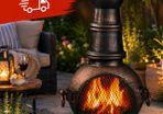 Cast Iron Chiminea Patio Heater