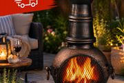 Cast Iron Chiminea Patio Heater