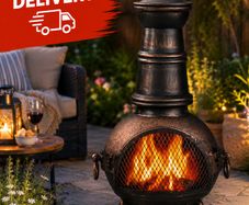 Cast Iron Chiminea Patio Heater