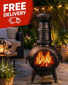 Cast Iron Chiminea Patio Heater