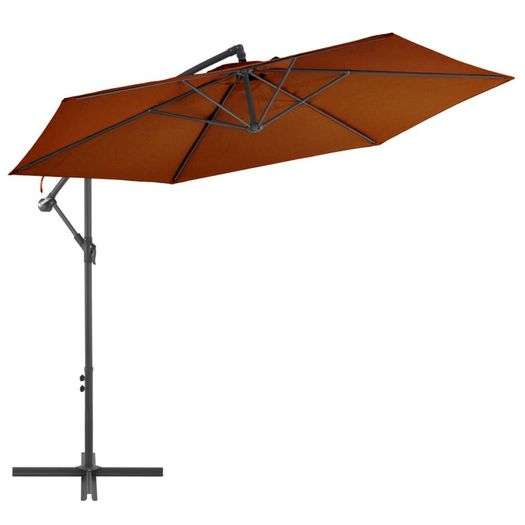 Cantilever Umbrella  Cantilever Umbrella with Aluminium Pole Terracotta 300 cm