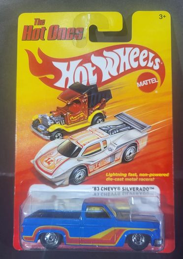 Hot Wheels The Hot Ones 1983 Chevy Silverado Pickup Blue VHTF