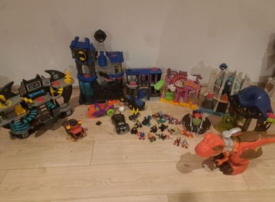 imaginext batman sets and dinosaur