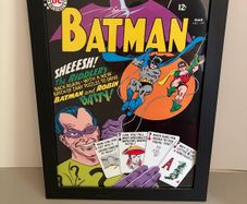 Batman DC Comic Print Poster in Frame - The Riddler Superhero Picture - 50cm x 35cm