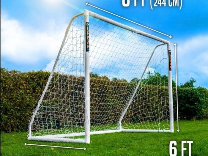 Football Goal Posts 8ft x 6ft  all weather UPVC