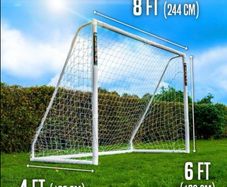 Football Goal Posts 8ft x 6ft  all weather UPVC