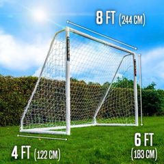 Football Goal Posts 8ft x 6ft  all weather UPVC
