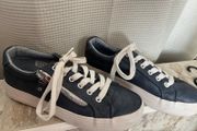 Navy Denim Trainers