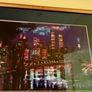 Framed New York Skyline Print - Vintage Manhattan Night / Twin Towers Image 3