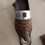 Vintage Hand-Carved Wooden Clog Wall Barometer Image 2