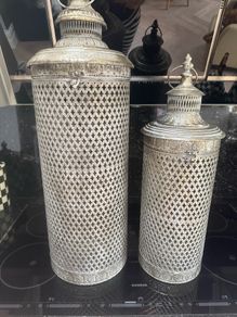 Morocco lanterns silver