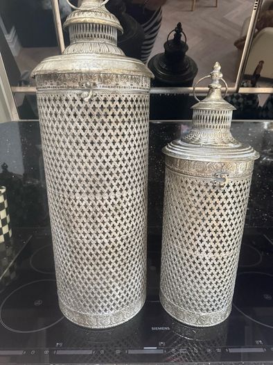 Morocco lanterns silver