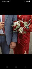 Artificial flower wedding bouquet