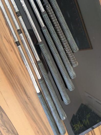 Vintage John letters golf clubs