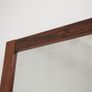 Vintage Swedish Minimalist Rosewood Mirror, 1960s Image 4