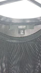 Black mesh long sleeved Tee