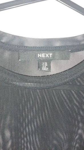 Black mesh long sleeved Tee