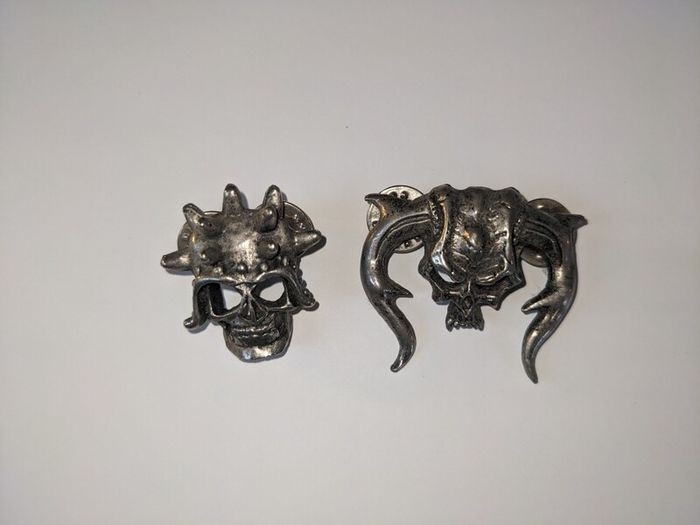 1990s Skull Novelty Pins (Attach to clothes)