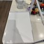 White Metal Microwave Rack - Extendable & Adjustable Image 5