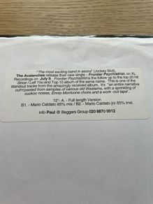 The Avalanches - Frontier Psychiatrist - 12" Vinyl Promo White Label - 2001 XL Recordings