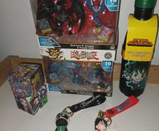 Anime / Manga Merchandise Lot  Yu-Gi-Oh, One Piece, My Hero Academia