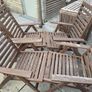 Ikea Nammaro wooden outdoor table & chairs Image 3