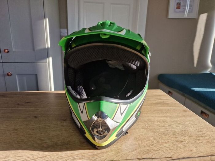 MX helmet full face green size Youth XL