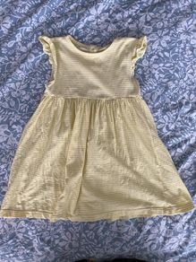 Yellow summer dress for a girl, 104 cm