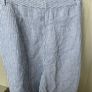 linen wide leg trousers Mango blue stripes linen rich blend size 40 new Image 2