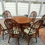 Extendable Wooden Dining Table + 6 chairs Image 2