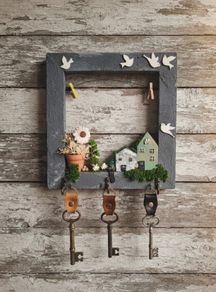 Handcrafted wooden key holder