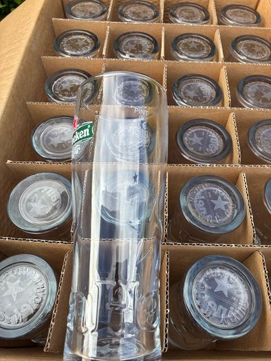 24 Heineken Pint Glasses.