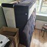 Black Velvet Bed Frame Double Bed with storage and headboard Image 4