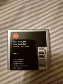 Leica Filter UVa II, E46  black
