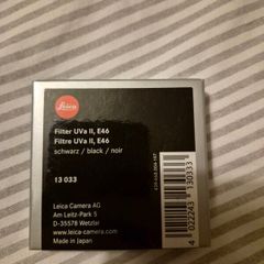 Leica Filter UVa II, E46  black