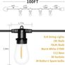 MASSIVE SALE Festoon Lights Outdoor Mains Powered, S14 100FT Led Outdoor String Lights, Warm White 2700K, Waterproof IP65, Great Garden Terrace Patio Outside Lights Image 3